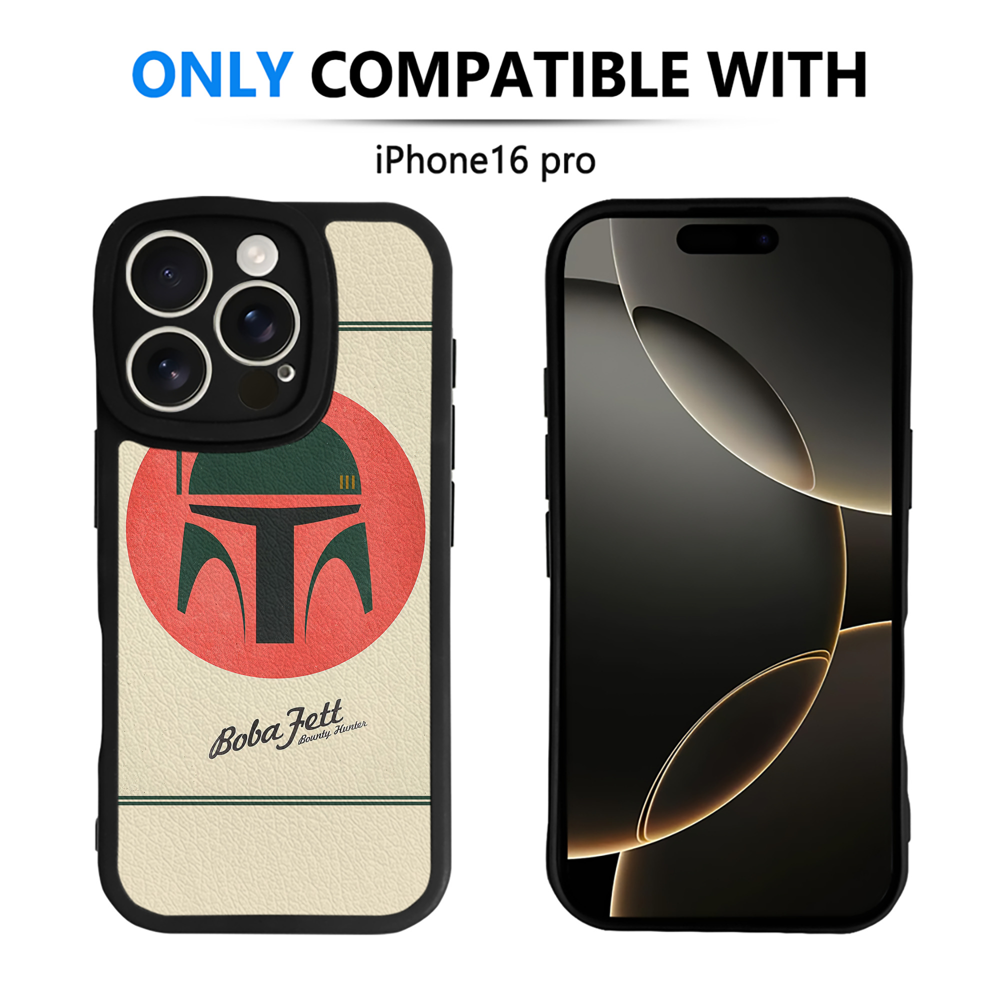 （画像用） スター・ウォーズ Star Wars 【iPhone 16シリーズ対応】シリコンスマホケース（レザー調） 材質：シリコン
